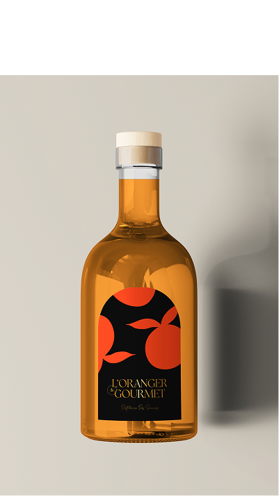 packaging moderne créée par Studio Vermillon pour une marque de spiritueux